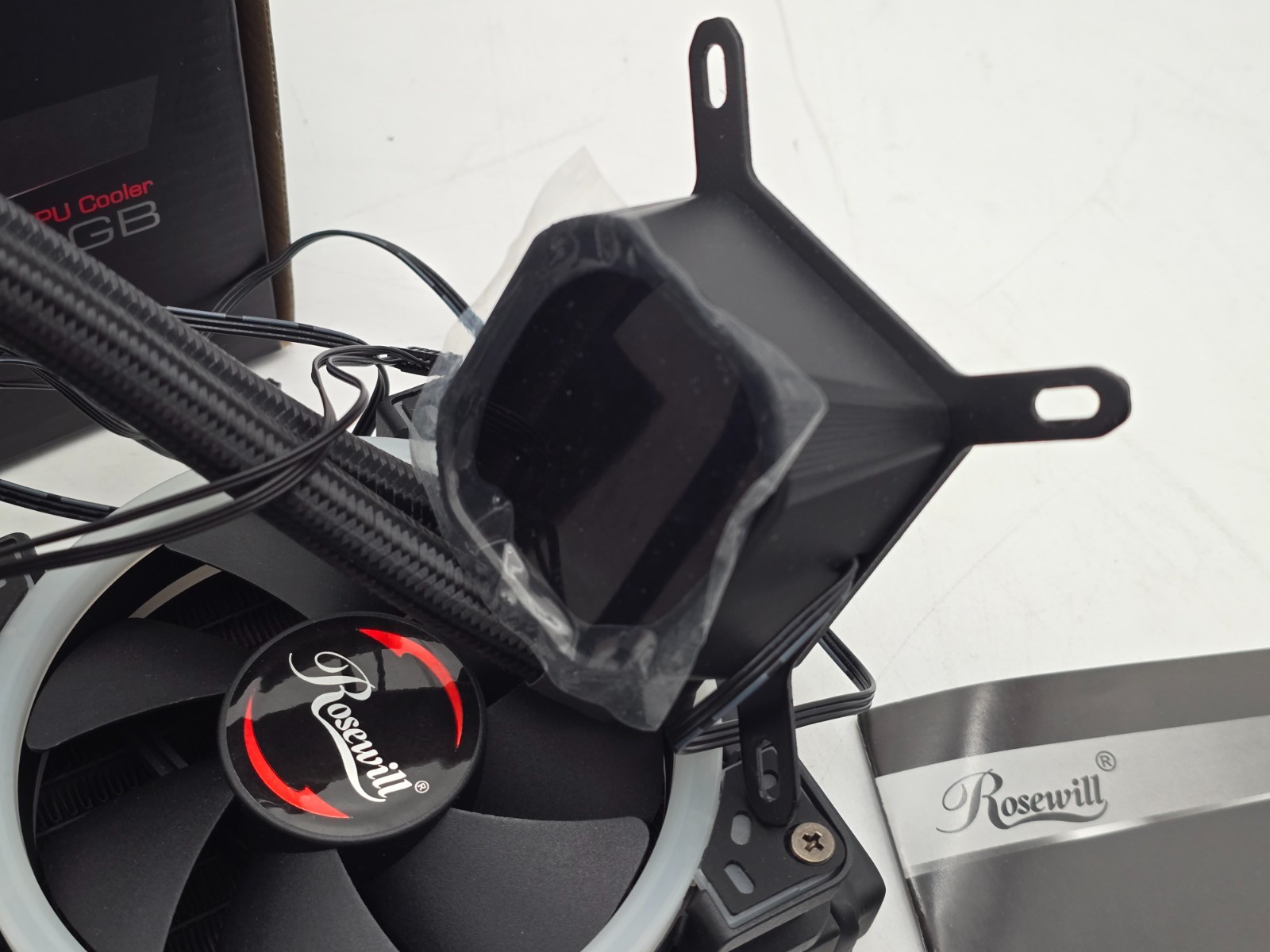 Rosewill PB240‑RGB 240 mm AIO Liquid CPU Cooler — Used (Powers On Tested) 4 Rosewill PB240‑RGB 240 mm AIO Liquid CPU Cooler — Used (Powers On Tested)