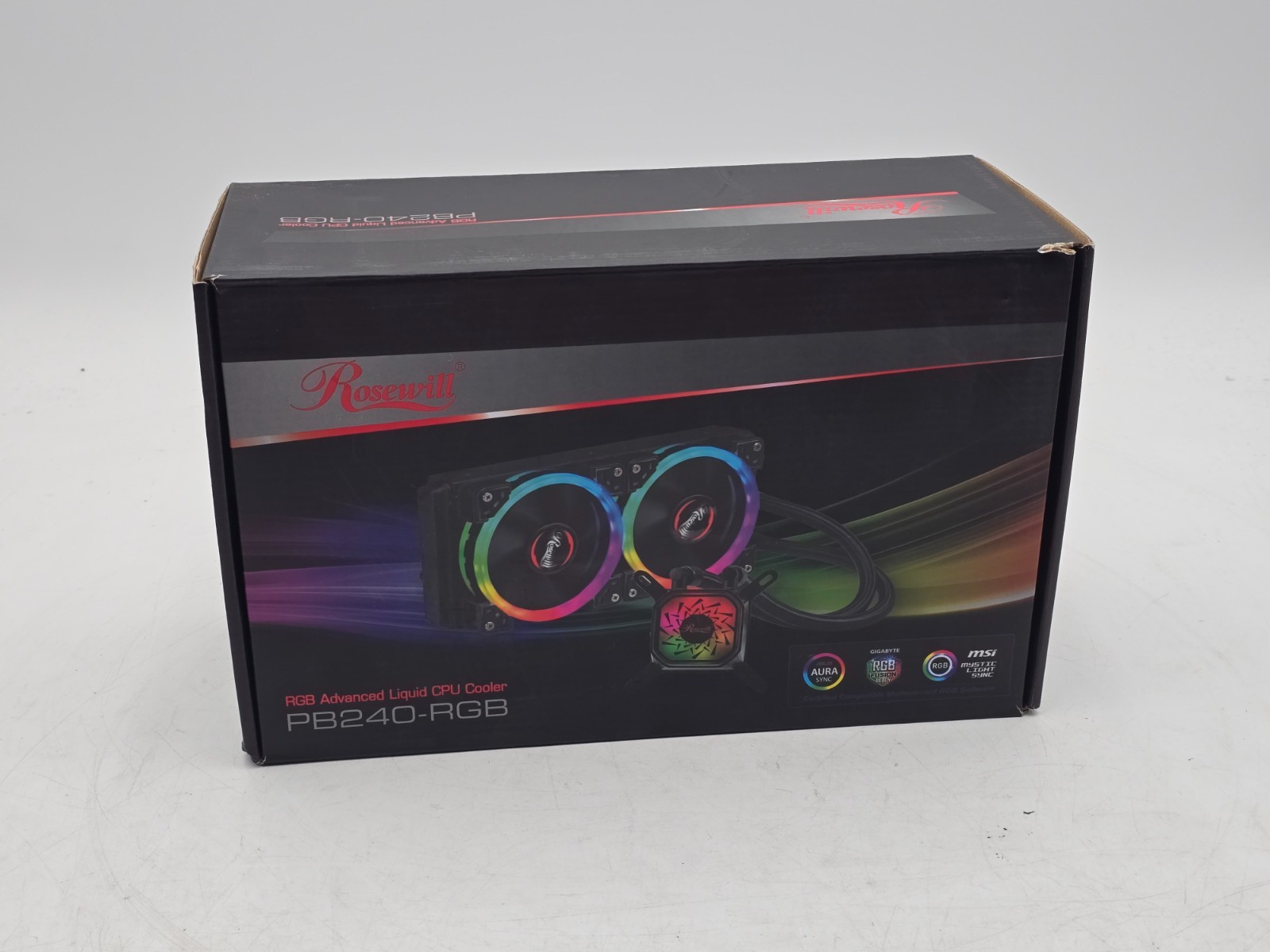 Rosewill PB240‑RGB 240 mm AIO Liquid CPU Cooler — Used (Powers On Tested) 1 Rosewill PB240‑RGB 240 mm AIO Liquid CPU Cooler — Used (Powers On Tested)