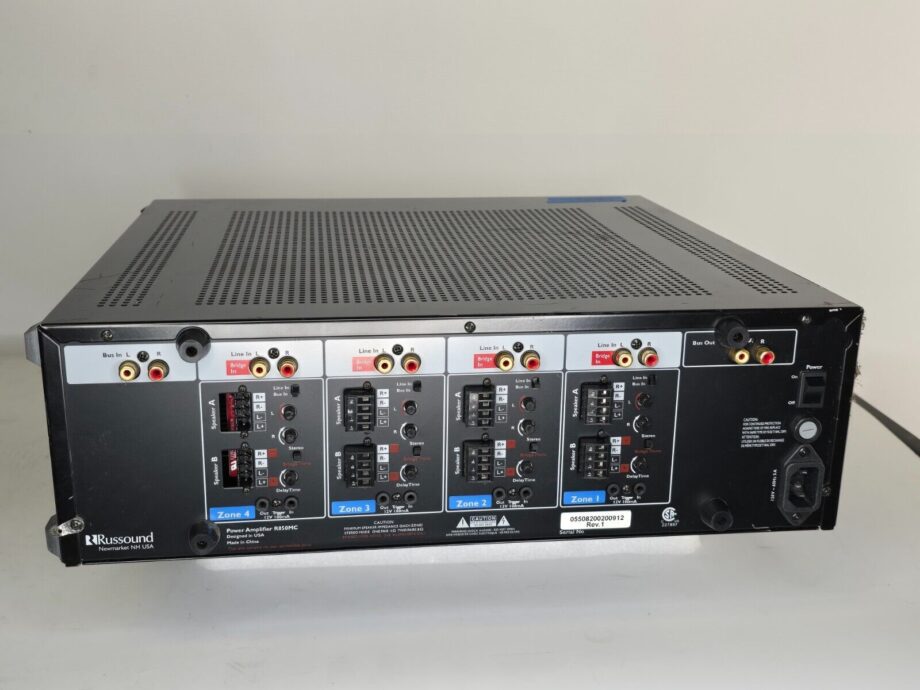 image of Russound R850MC Power Amplifier 8 mono ch 50 watts Fully Tested Working 375575964162 2