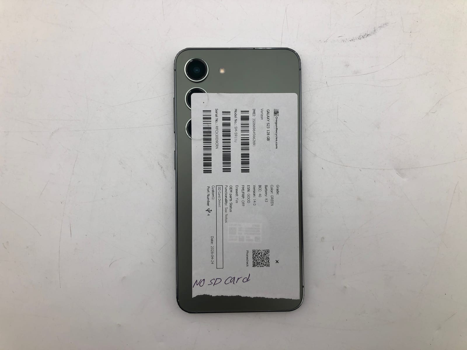 Samsung Galaxy S23 128GB Green Verizon SM-S911U Android Smartphone Tested 5 Samsung Galaxy S23 128GB Green Verizon SM-S911U Android Smartphone Tested