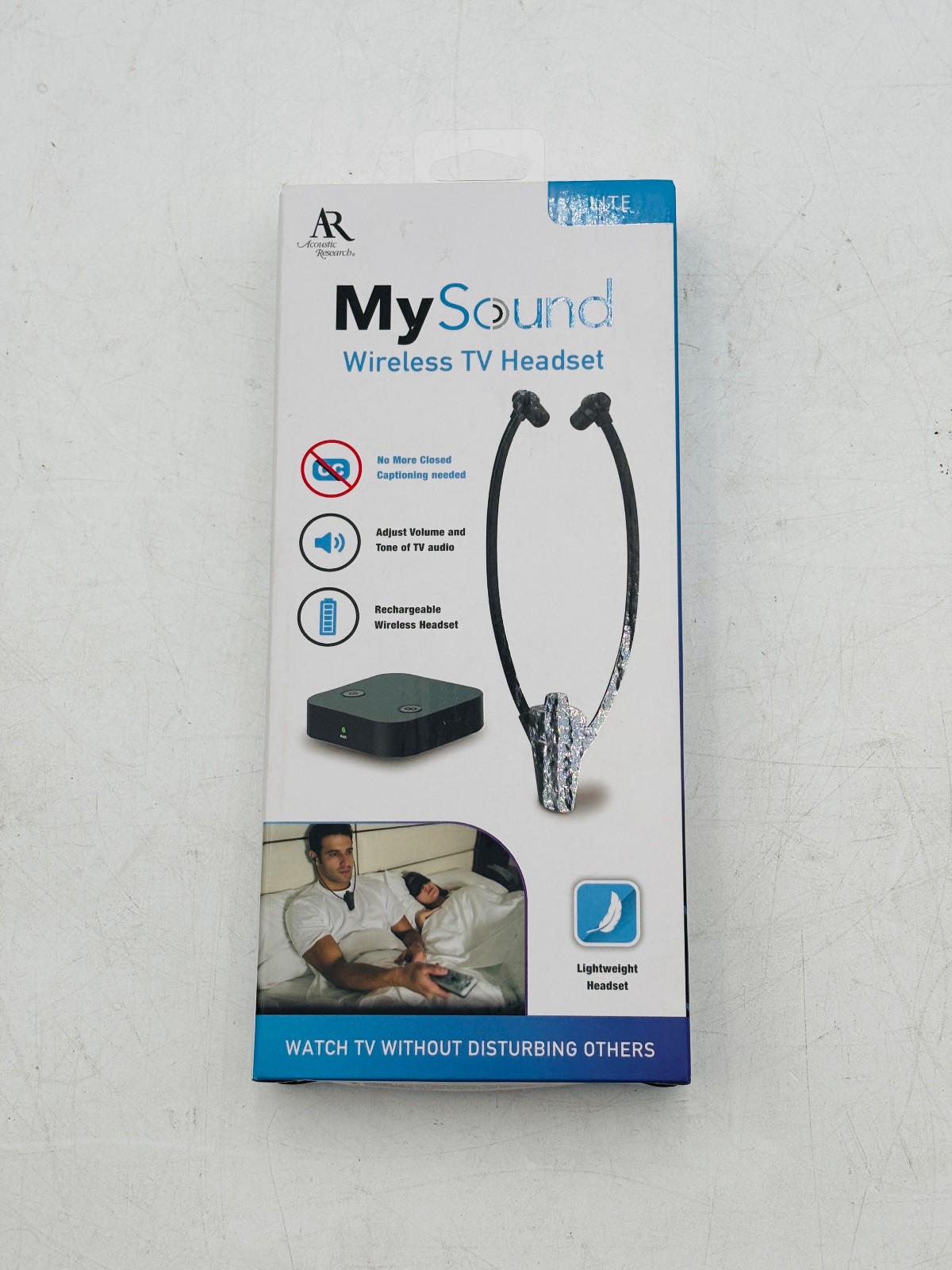 Acoustic Research MySound Wireless TV Headset ARHTV1T – New 1 Acoustic Research MySound Wireless TV Headset ARHTV1T – New