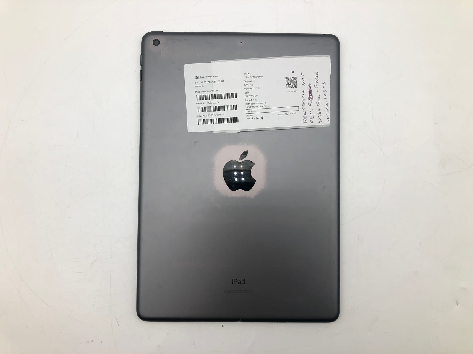 Apple iPad 10.2" (7th Gen) 32GB Space Gray Wifi Only MW742LL/A iOS Smartphone 2 5 Apple iPad 10.2" (7th Gen) 32GB Space Gray Wifi Only MW742LL/A iOS Smartphone 2