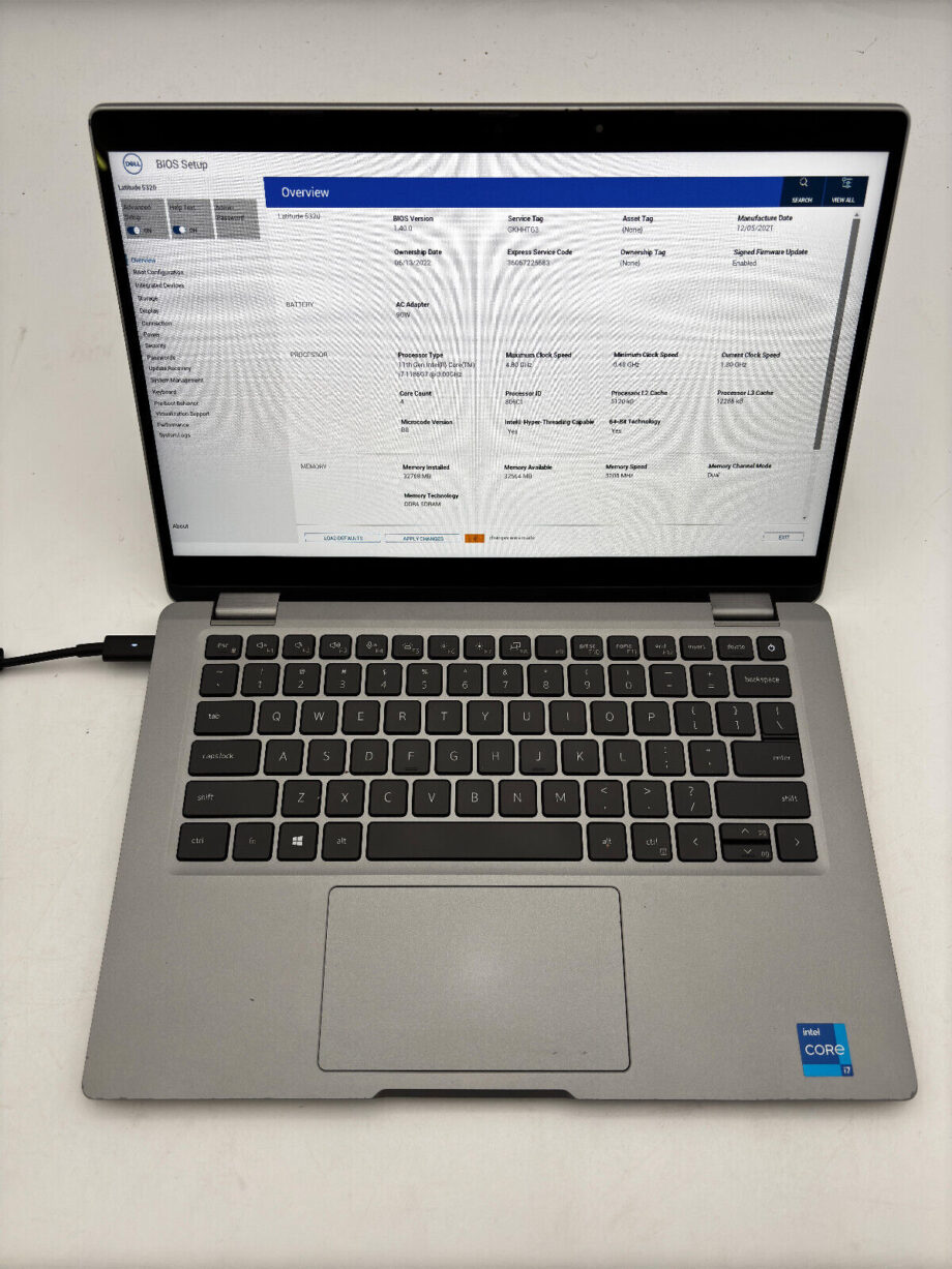 Dell Latitude 5320 Touch | Core i7 1185G7 @ 3.00GHz | 32GB RAM No HDD/OS/Battery