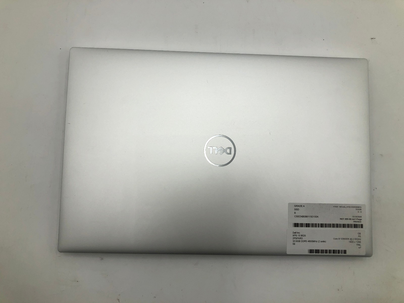 Dell XPS 15 9520 i9-12900HK 32GB 512GB NVMe RTX 3050 Ti Win11 Pro No Battery 5 Dell XPS 15 9520 i9-12900HK 32GB 512GB NVMe RTX 3050 Ti Win11 Pro No Battery