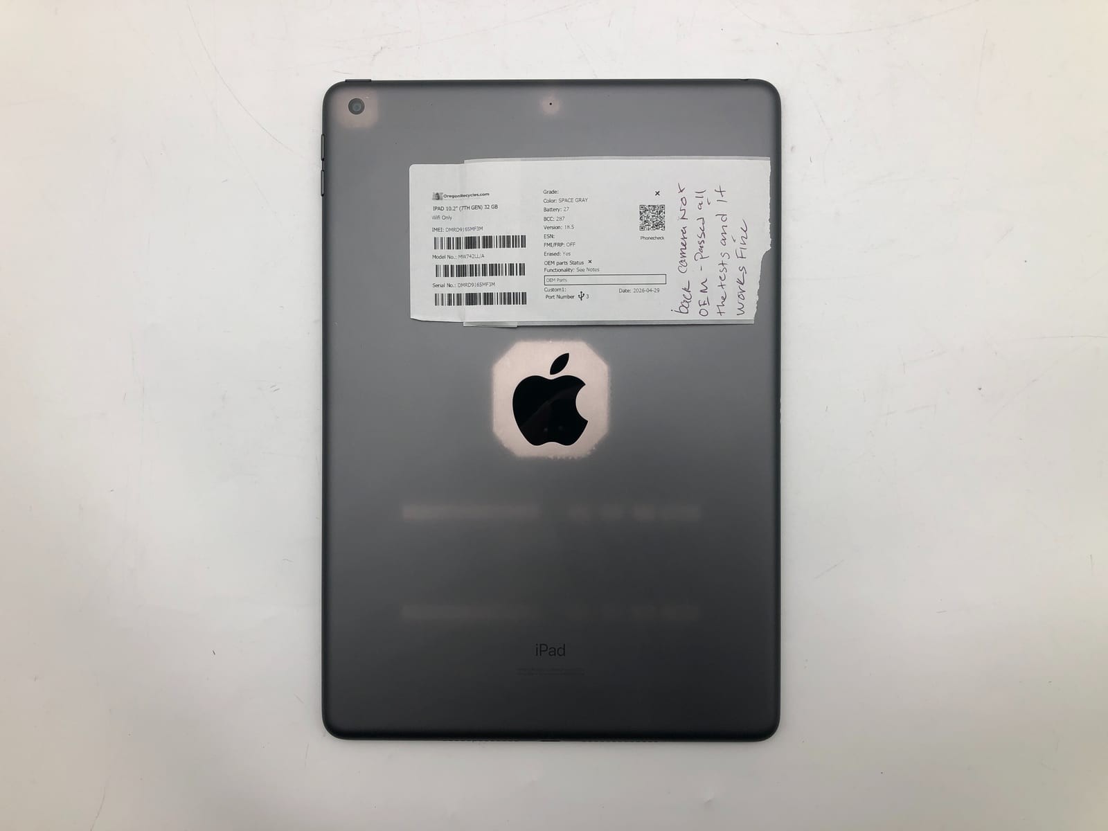 Apple iPad 10.2" (7th Gen) 32GB Space Gray Wifi Only MW742LL/A iOS Smartphone 2 5 Apple iPad 10.2" (7th Gen) 32GB Space Gray Wifi Only MW742LL/A iOS Smartphone 2