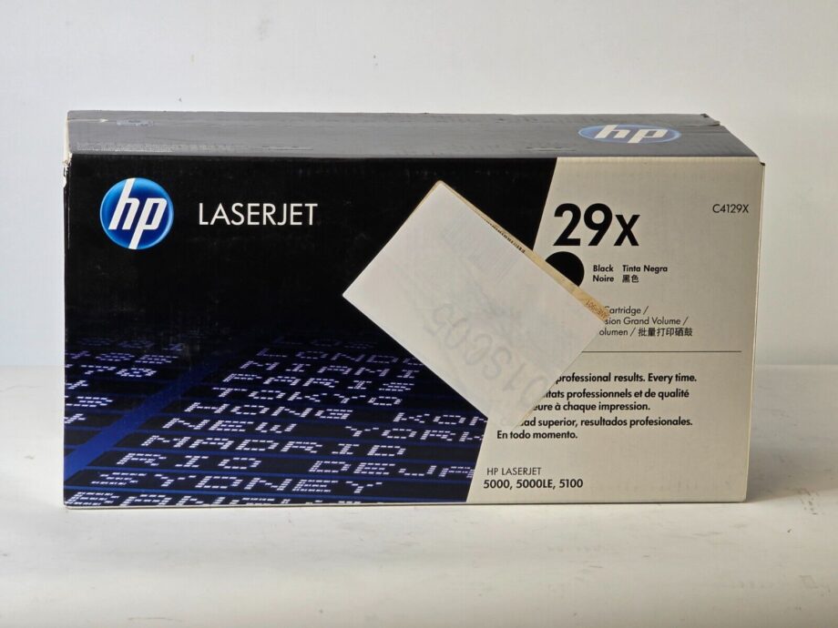 image of NEW OEM HP 29X C4129X Black Toner Cartridge Genuine Original Factory Sealed 375546614292