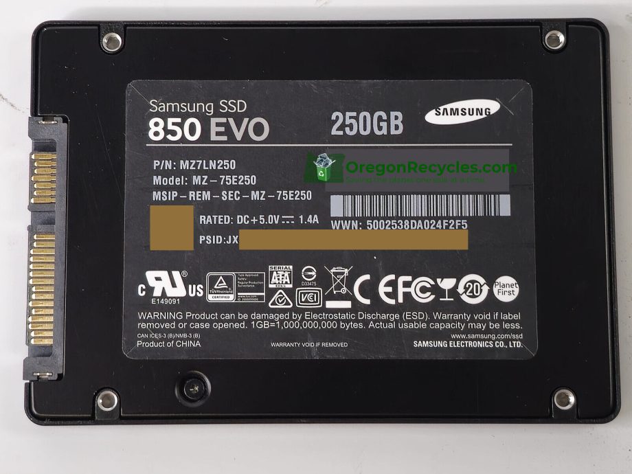 image of SAMSUNG 250Gb 850 EVO 25 SSD Solid State Drive SATA III MZ 75E250 355731639513 2