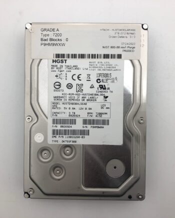 HITACHI HUS72403CLAR3000 3TB 3.5" 12Gb/s 7200 RPM SAS Drive Tested