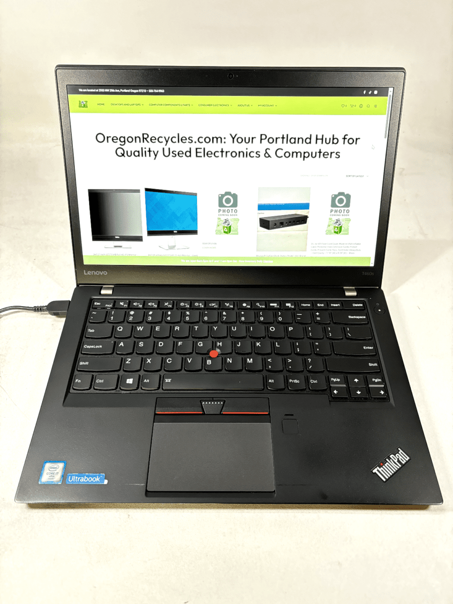 image of Lenovo ThinkPad T460s i7 600U 12GB 256GB SSD Windows10 Pro No Battery 375616453723