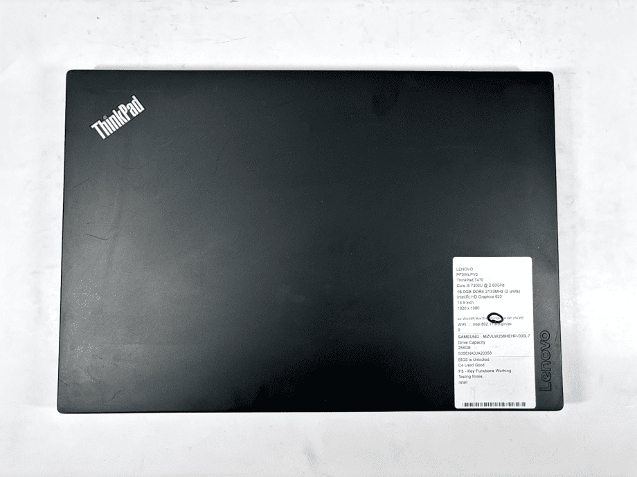 image of Lenovo ThinkPad T470 i5 7300U 16GB 256GB SSD WIN10Pro no battery Used Good 375418715723 7