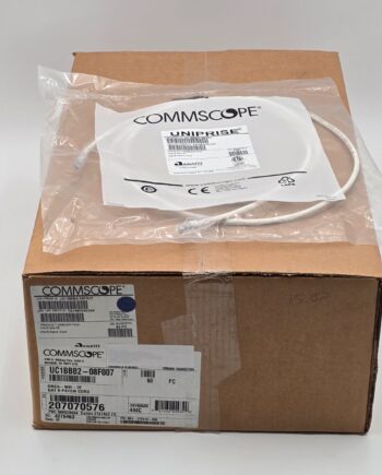 Lot 60 Commscope Uniprise Cat6 Patch Cord UC1BBB2-01F007 – UNC6-WH-7F 7ft White