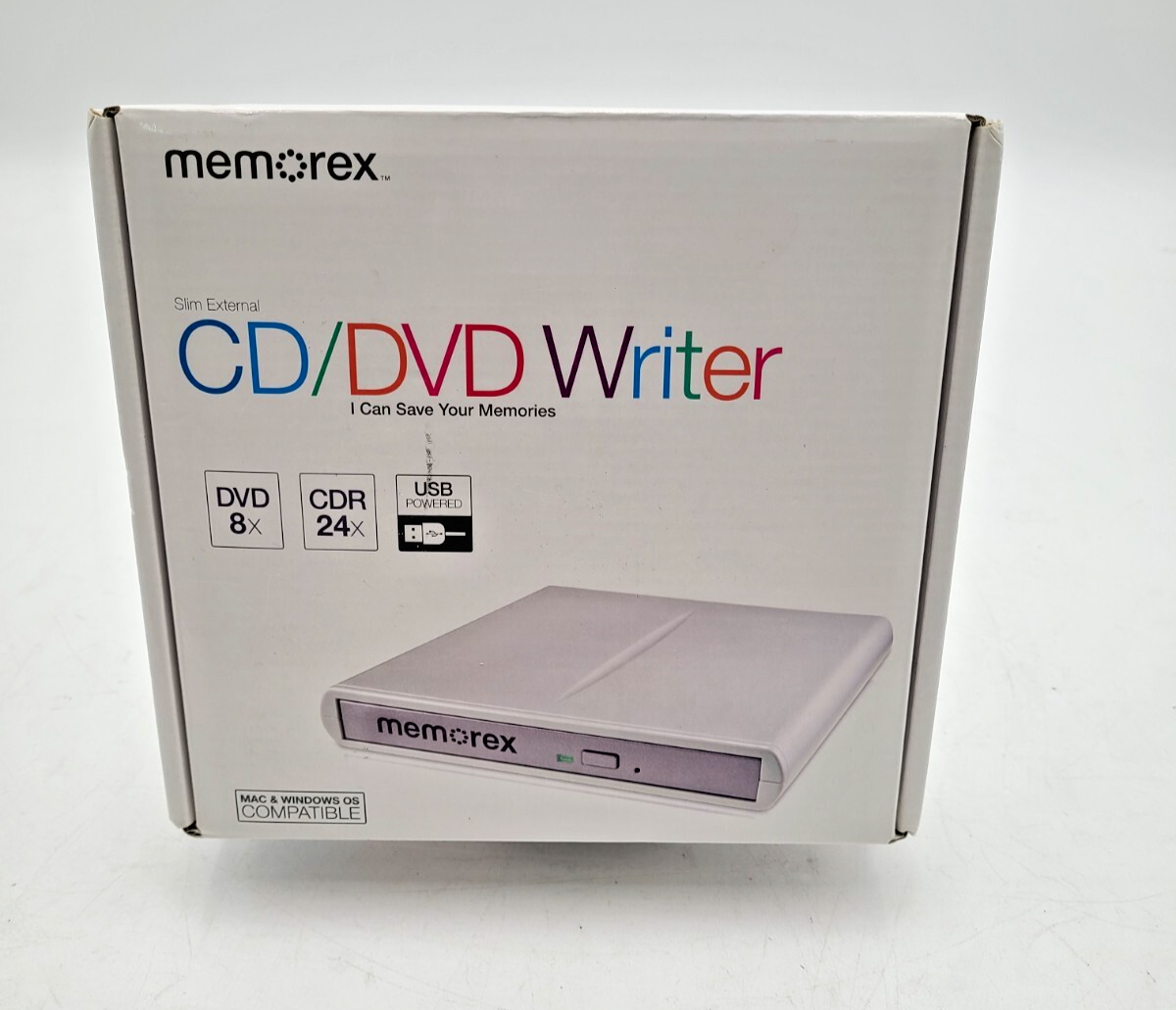 Memorex Slim External CD/DVD Writer 1 Memorex Slim External CD/DVD Writer