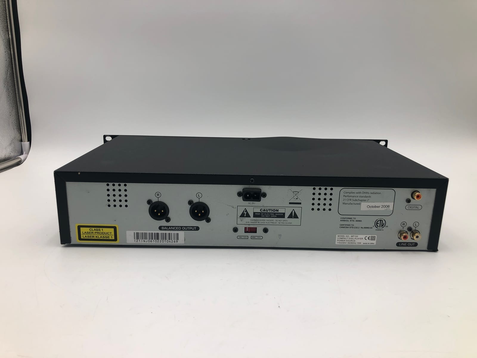 Numark MP102 CD, MP3 CD CD Player — Tested 4 Numark MP102 CD, MP3 CD CD Player — Tested