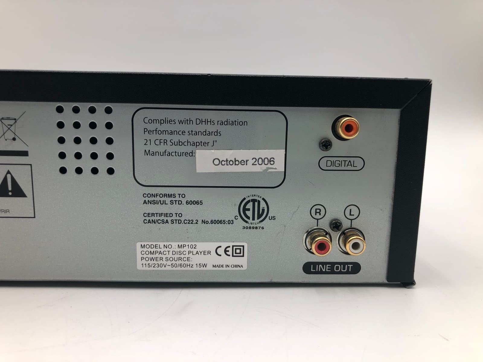 Numark MP102 CD, MP3 CD CD Player — Tested 5 Numark MP102 CD, MP3 CD CD Player — Tested