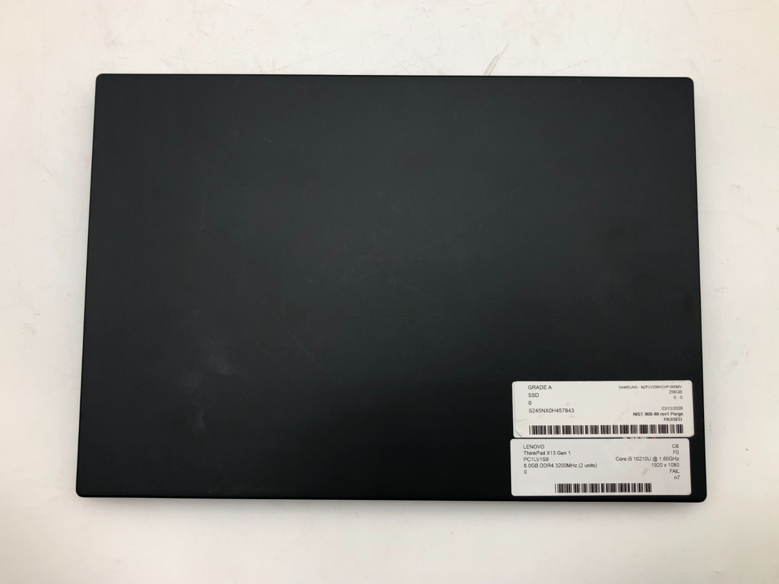 Lenovo ThinkPad X13 Gen 1 i5-10210U 8GB 256GB SSD 13.3" Win 11 Pro No Battery 4 Lenovo ThinkPad X13 Gen 1 i5-10210U 8GB 256GB SSD 13.3" Win 11 Pro No Battery
