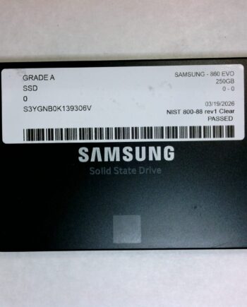 SAMSUNG 860 EVO 250GB 2.5" 6Gb/s SATA SSD Tested