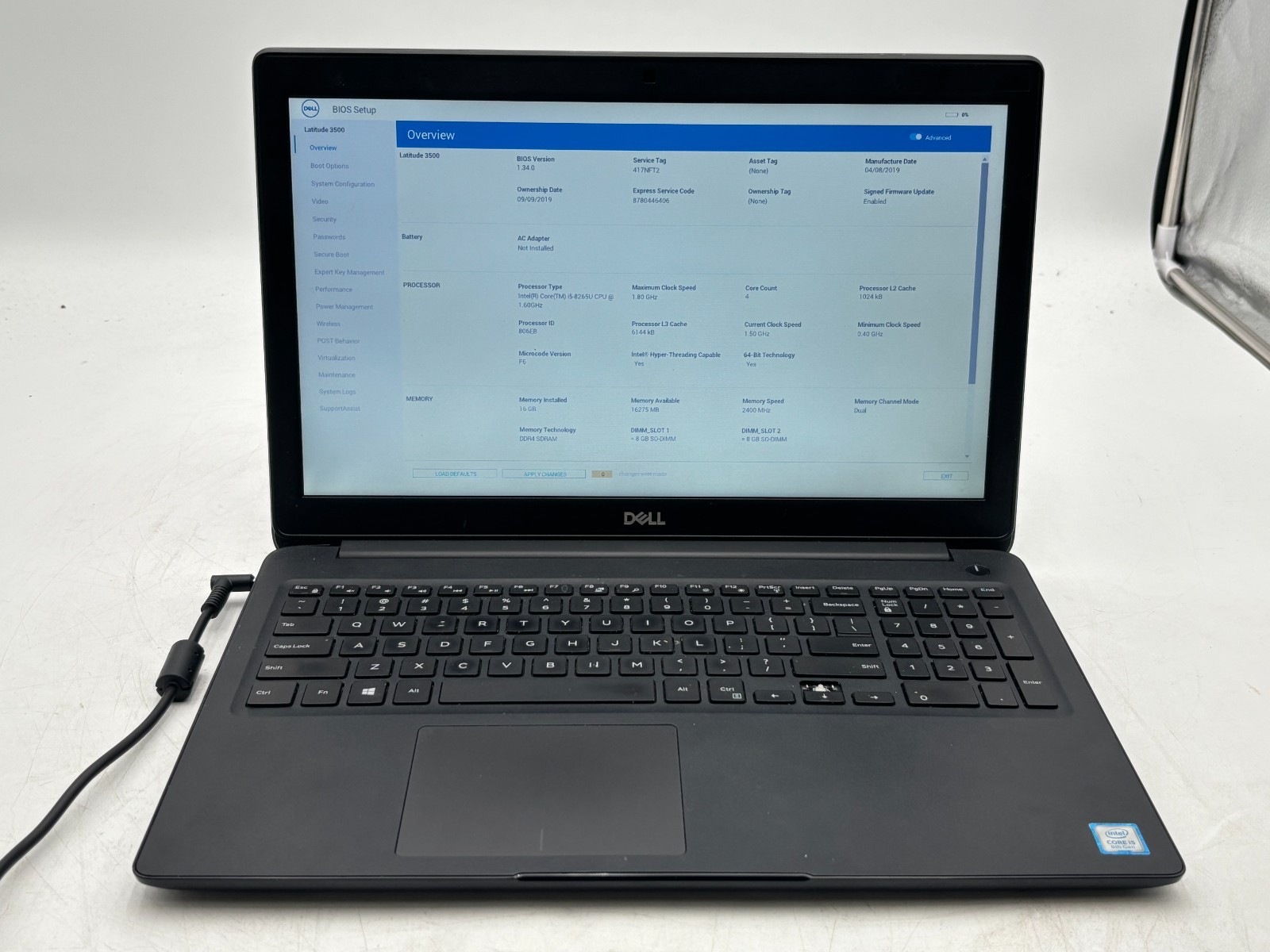 Dell Latitude 3500 i5-8265U 16GB 256GB SSD 15.6" FHD Win11 No Batt/Miss Key 1 Dell Latitude 3500 i5-8265U 16GB 256GB SSD 15.6" FHD Win11 No Batt/Miss Key