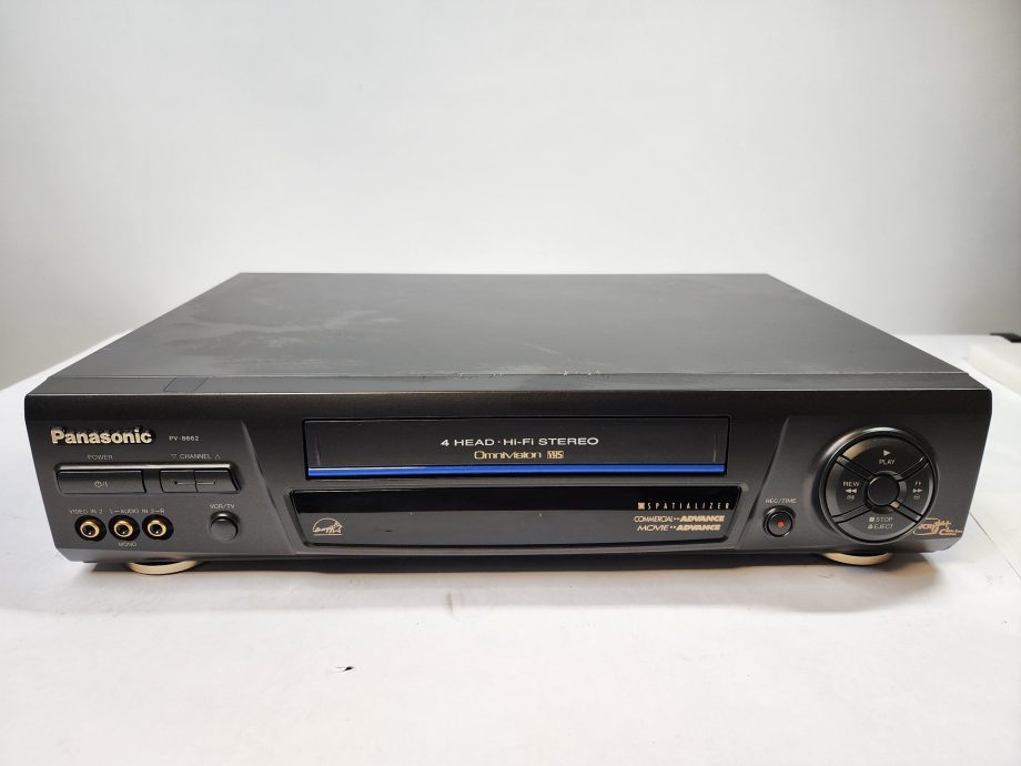 image of Panasonic PV 8662 VCR 4Head Blue Line VHS Hi Fi Stereo Player Recorder Works 355216595653 4