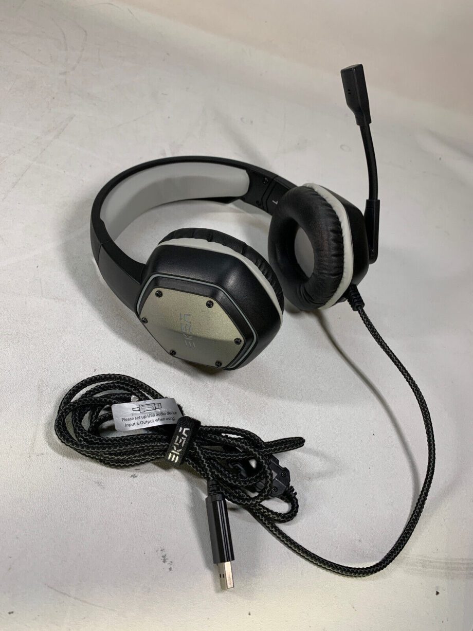 EKSA E1000 USB Gaming Headset 7.1 Surround Sound Used, Good