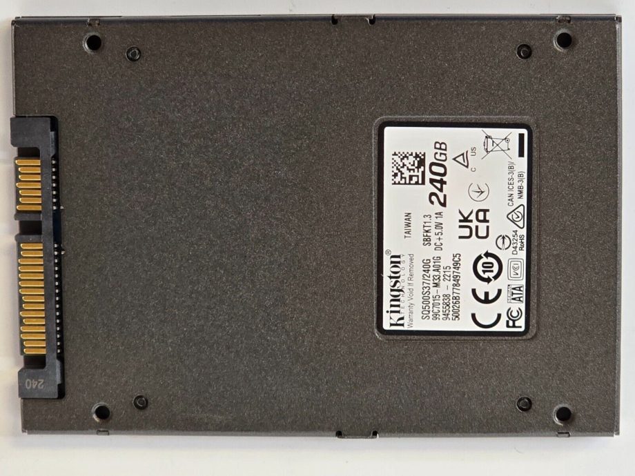 image of Kingston Q500 240GB Internal 25 Solid State Drive SQ500S37240G 375406649373 2