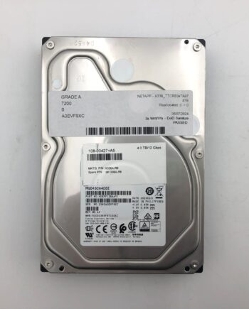 NETAPP X336_TTCRE04TA07 4TB 3.5" 12Gb/s 7200 RPM SAS Drive Tested