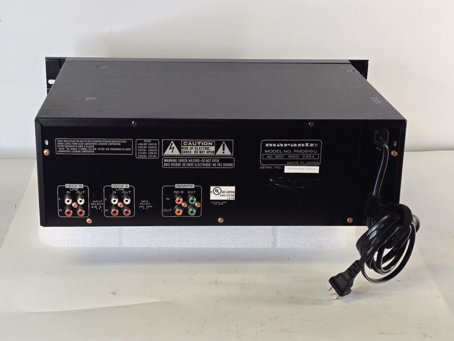 image of Marantz PMD510U Professional Rack Mount Double Cassette Deck Deck B no sound 355951705783 2