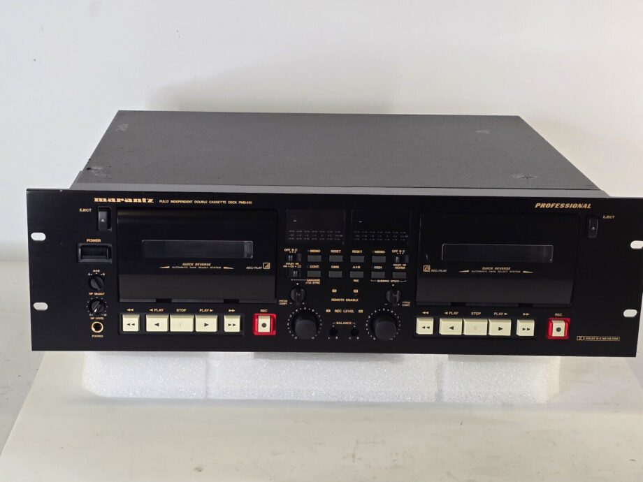 image of Marantz PMD510U Professional Rack Mount Double Cassette Deck Deck B no sound 355951705783