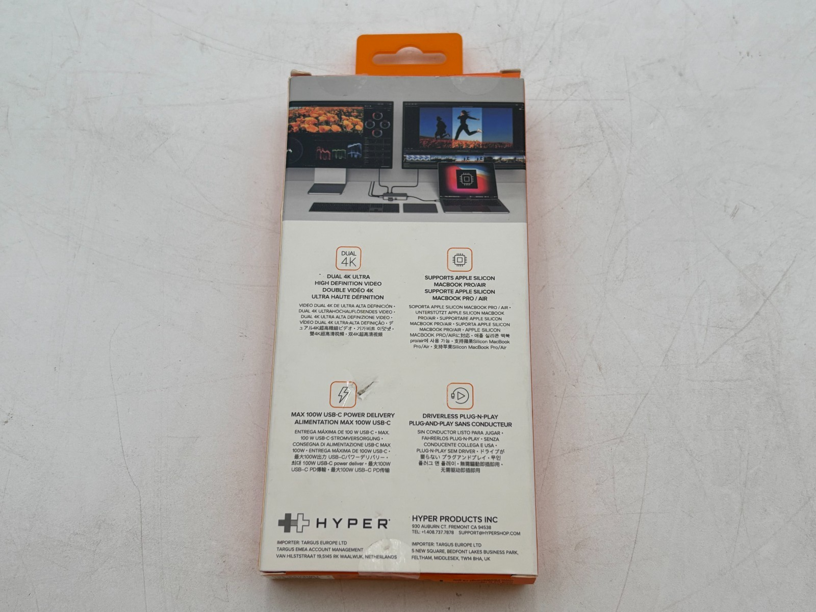 HyperDrive HDM1H USB-C Hub Dual 4K HDMI 10-in-1 Dock New Sealed 3 HyperDrive HDM1H USB-C Hub Dual 4K HDMI 10-in-1 Dock New Sealed