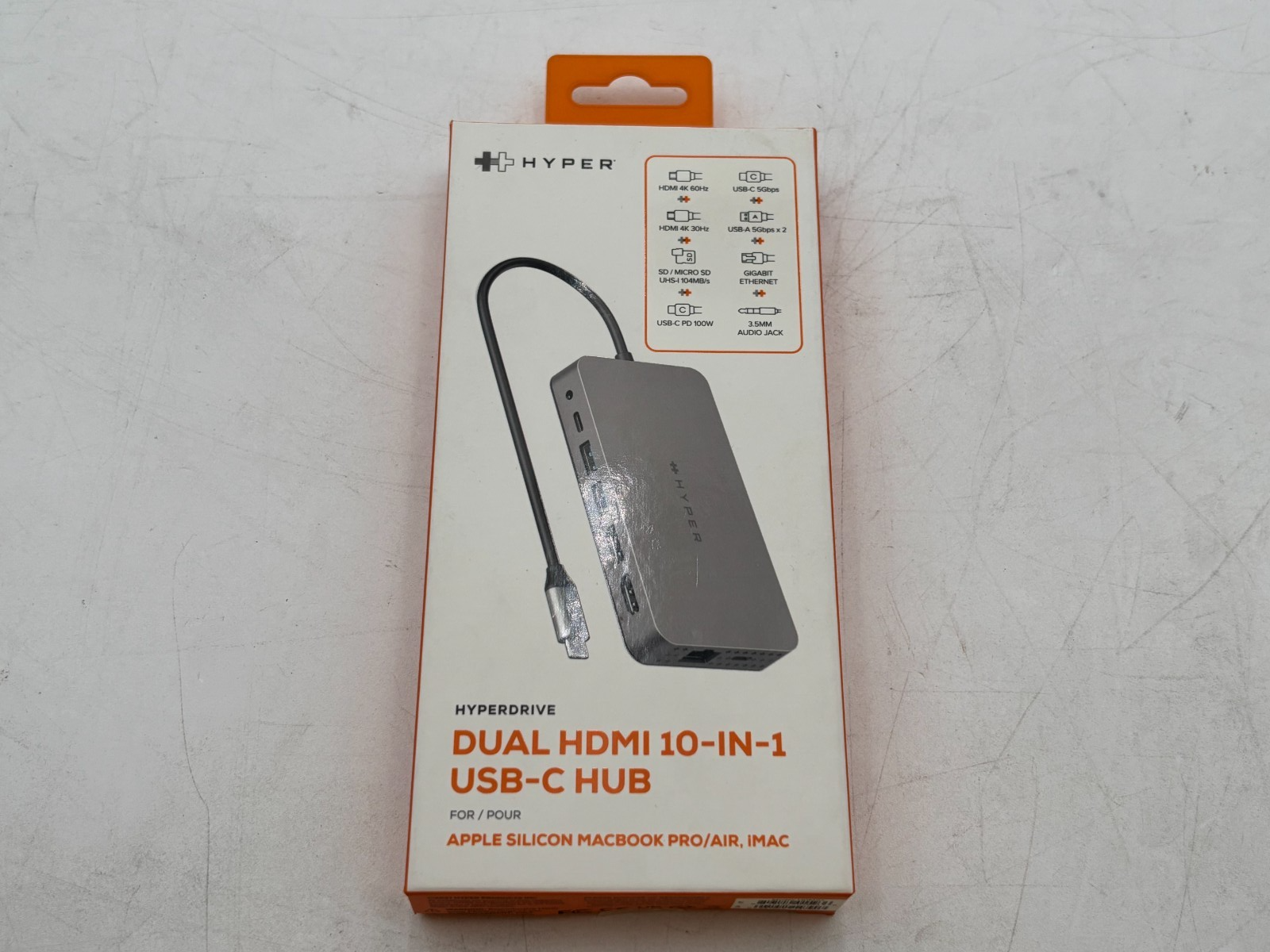 HyperDrive HDM1H USB-C Hub Dual 4K HDMI 10-in-1 Dock New Sealed 1 HyperDrive HDM1H USB-C Hub Dual 4K HDMI 10-in-1 Dock New Sealed
