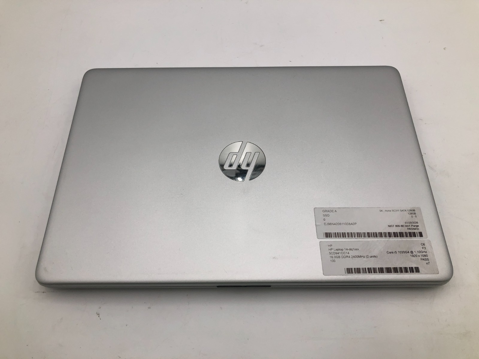 HP Laptop 14-dq1033cl i5-1035G4 16GB 128GB SSD 14" FHD Win 11 Home 1 HP Laptop 14-dq1033cl i5-1035G4 16GB 128GB SSD 14" FHD Win 11 Home