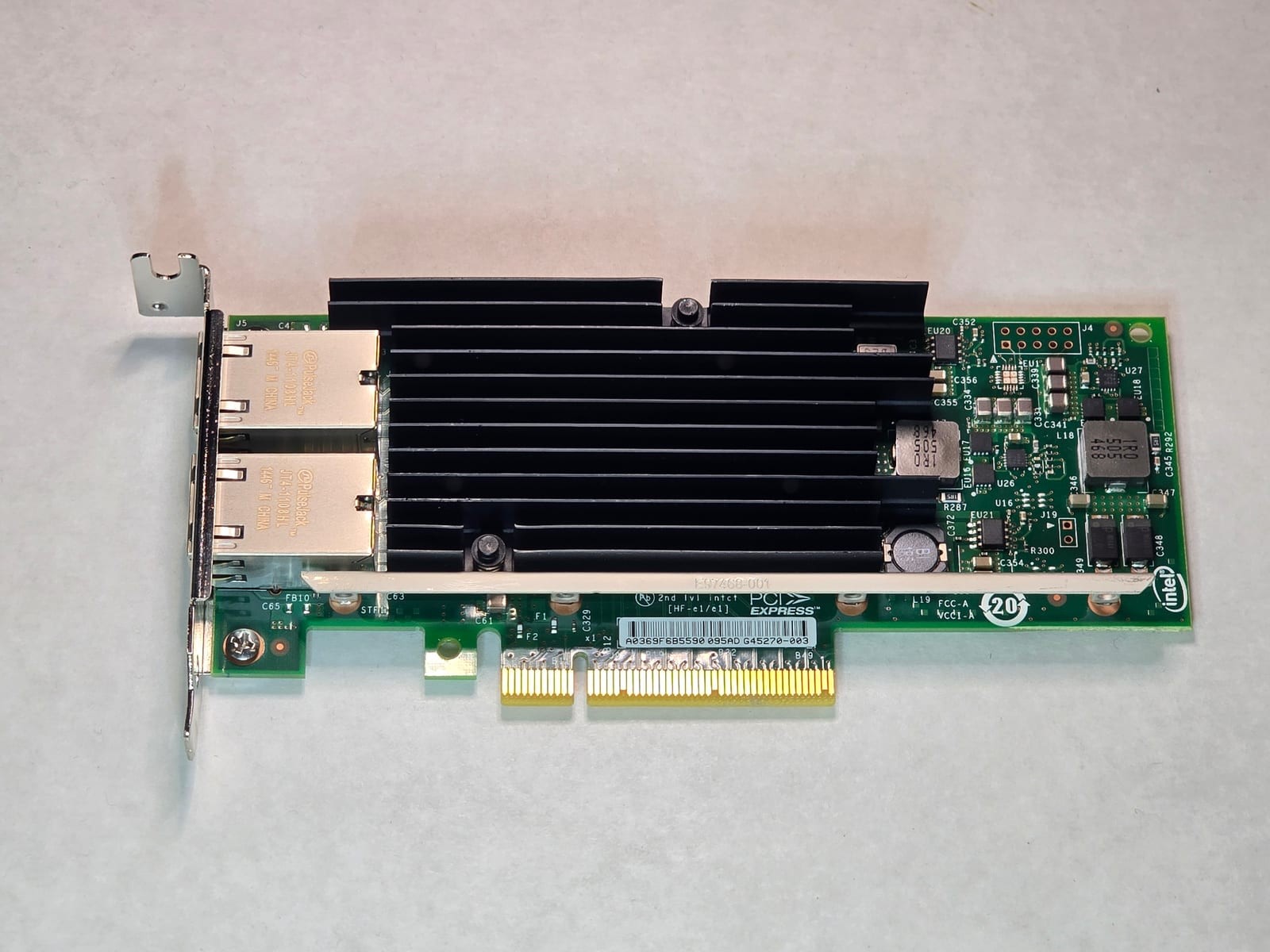 Intel Ethernet Converged Network Adapter X540-T2 2x 10 GbE RJ45 PCIe 3.0 x8 Netw 1 Intel Ethernet Converged Network Adapter X540-T2 2x 10 GbE RJ45 PCIe 3.0 x8 Netw