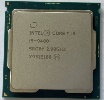 Intel i5-9400 2.9GHz (4.1GHz TURBO) LGA 1151 Processor (SRG0Y) 1 Intel i5-9400 2.9GHz (4.1GHz TURBO) LGA 1151 Processor (SRG0Y)