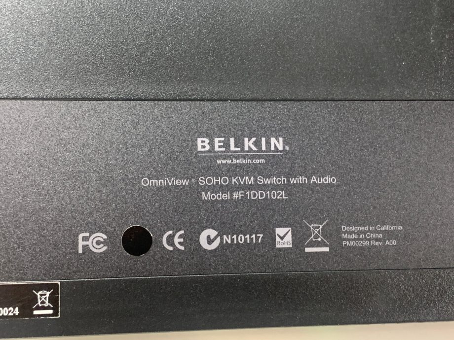 image of Belkin SOHO KVM F1DD102L 2 Ports External KVM audio USB switch Ver222234 355136426614 8