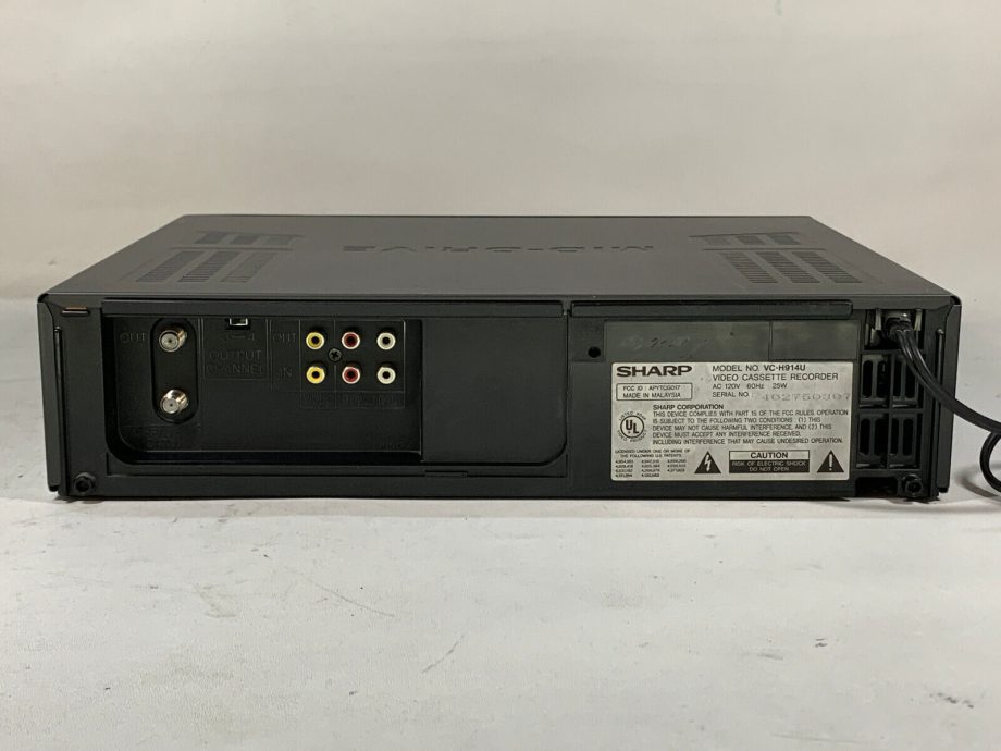 image of Vintage Sharp Multi language OSD VHS HQ VCR VC H914U No Remote Used Good 375273880014 4