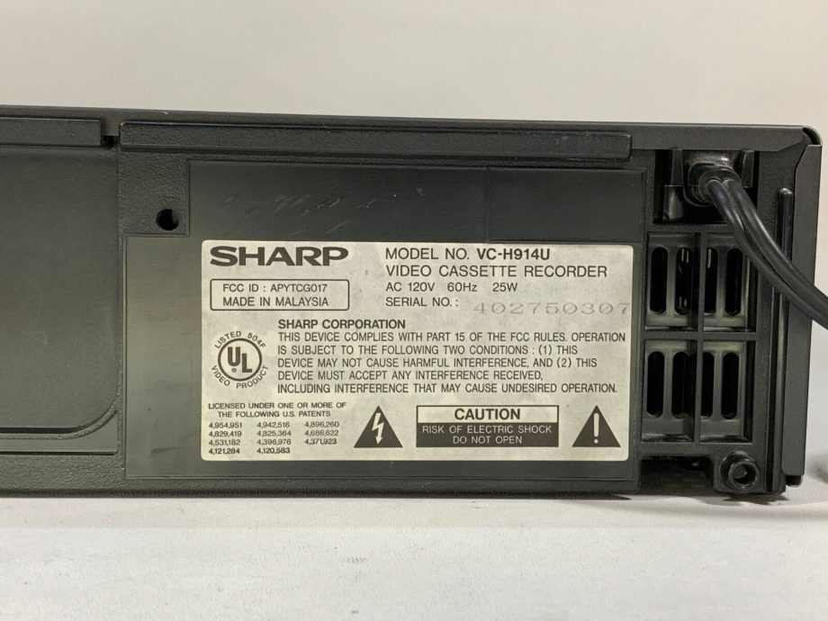 image of Vintage Sharp Multi language OSD VHS HQ VCR VC H914U No Remote Used Good 375273880014 6
