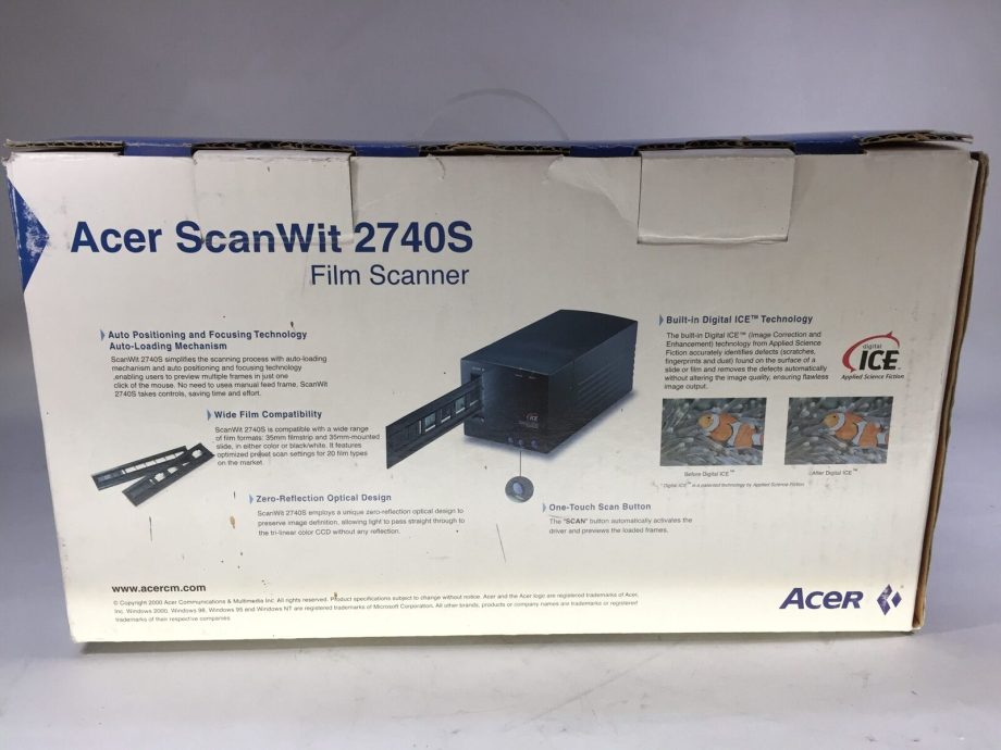 image of Acer ScanWit 2740S Flim Scanner 6621 01A Open Box Used 354804542424 4