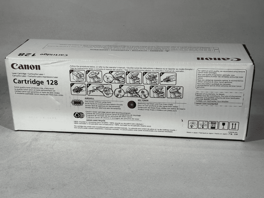 image of Canon 128 Black Toner Cartridge 3500B001 NEW 356010503034 3