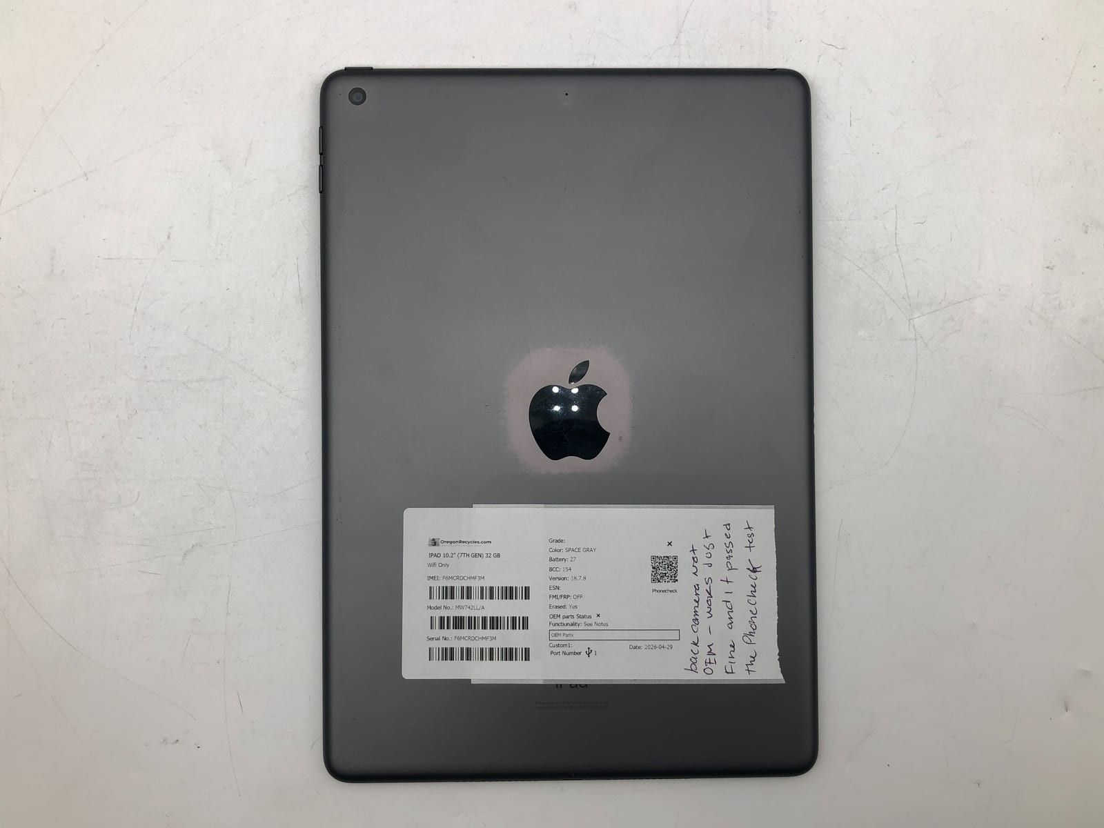 Apple iPad 10.2" (7th Gen) 32GB Space Gray Wifi Only MW742LL/A iOS Smartphone 2 5 Apple iPad 10.2" (7th Gen) 32GB Space Gray Wifi Only MW742LL/A iOS Smartphone 2