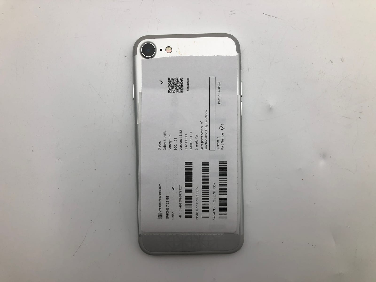 Apple iPhone 7 32GB Silver Unlocked MNAD2LL/A iOS Smartphone Tested 96% Battery 5 Apple iPhone 7 32GB Silver Unlocked MNAD2LL/A iOS Smartphone Tested 96% Battery