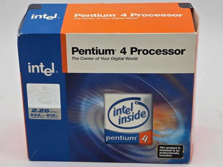 Intel Pentium 4 Processor 2.26GHz - SL6PB New Sealed Box - Vintage CPU