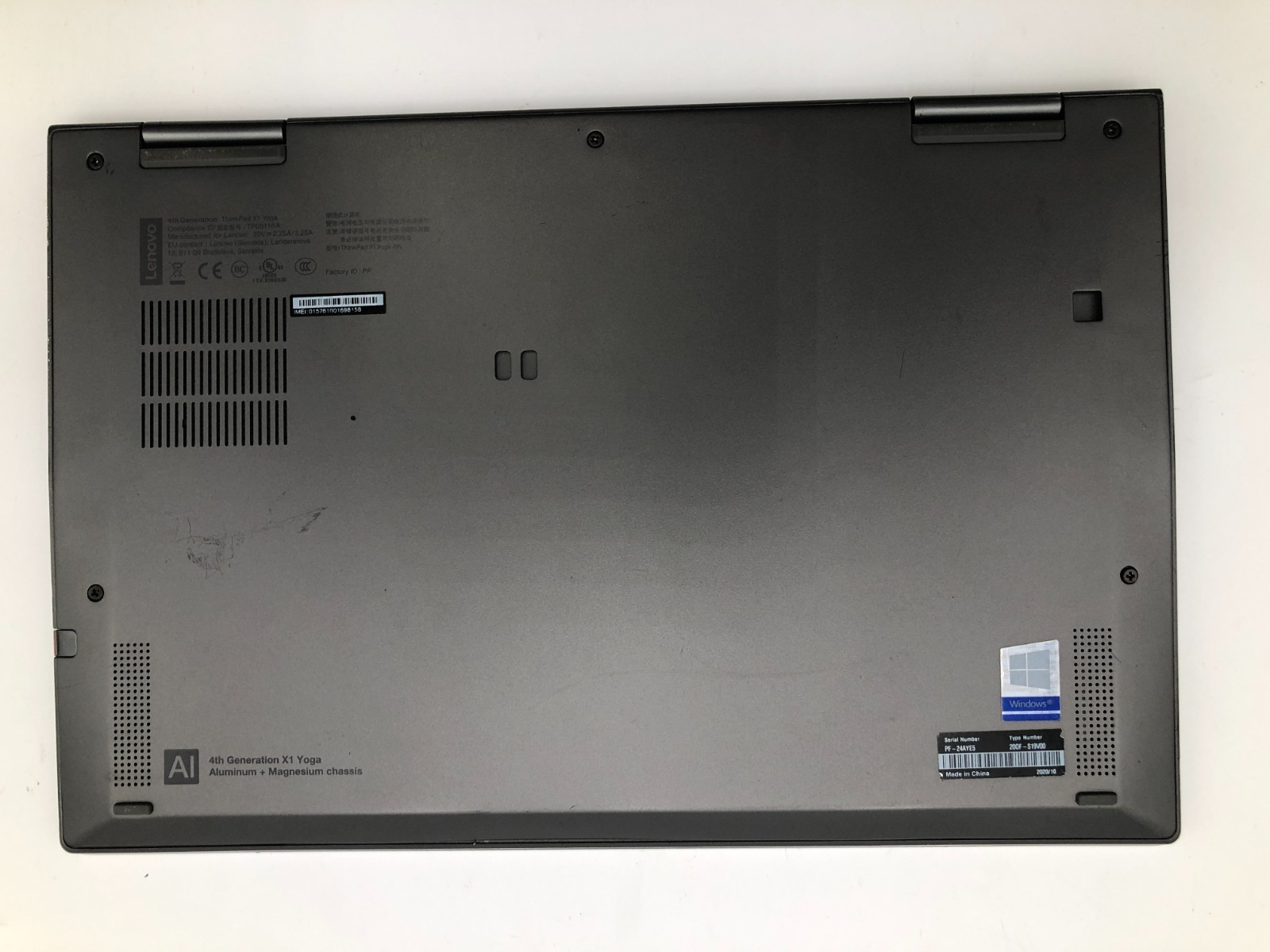 Lenovo ThinkPad X1 Yoga 4th Gen i5-8365U 8GB No SSD/OS 14" Touch Convertible 5 Lenovo ThinkPad X1 Yoga 4th Gen i5-8365U 8GB No SSD/OS 14" Touch Convertible