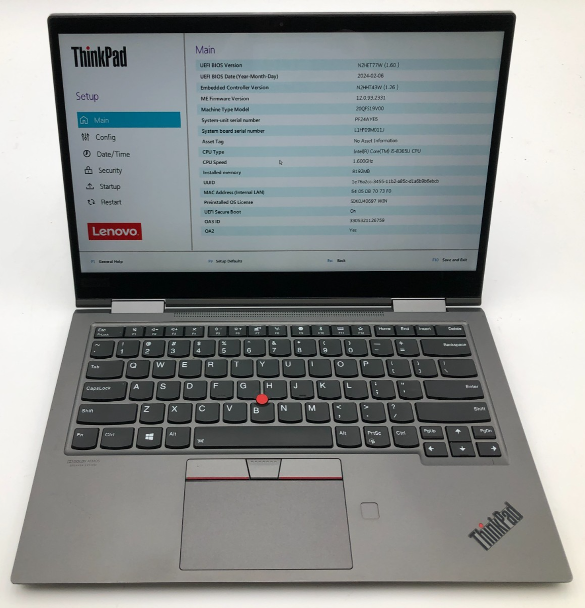 Lenovo ThinkPad X1 Yoga 4th Gen i5-8365U 8GB No SSD/OS 14" Touch Convertible 1 Lenovo ThinkPad X1 Yoga 4th Gen i5-8365U 8GB No SSD/OS 14" Touch Convertible