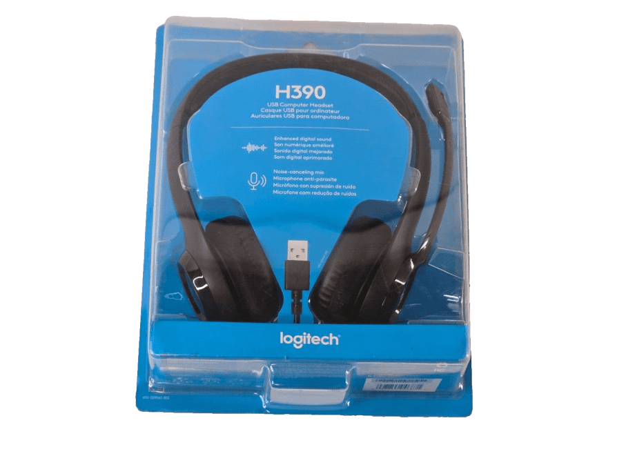 image of Logitech H390 USB Computer Headset with Noise Canceling Mic New In Package 375457273554