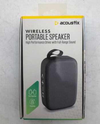 Acoustix PS-BTS45-BKGY Wireless Portable Bluetooth Speaker Gray – NEW SEALED