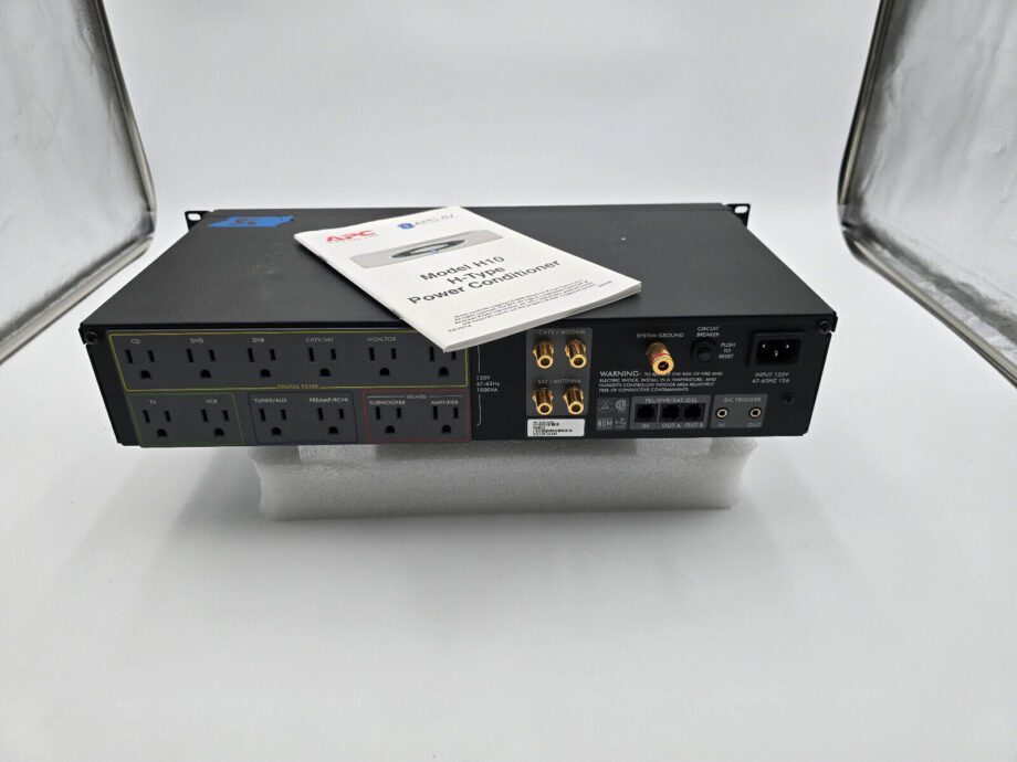 image of APC H10 Black 12 Outlet Power Conditioner H10SIL Tested 356065230474 2