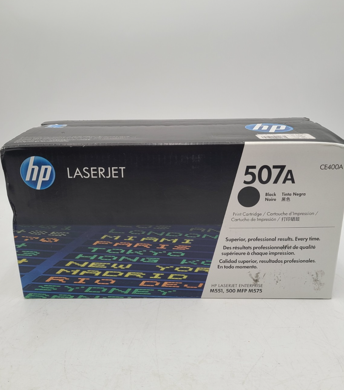 HP 507A Black Toner Cartridge CE400A - Genuine OEM - New Open Box 1 HP 507A Black Toner Cartridge CE400A - Genuine OEM - New Open Box