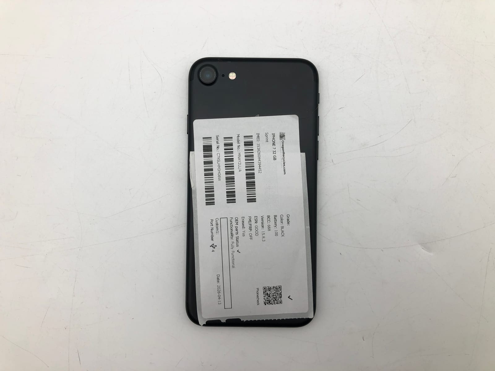 Apple iPhone 7 32GB Black Unlocked MNAY2LL/A iOS Smartphone Tested 82% Battery 5 Apple iPhone 7 32GB Black Unlocked MNAY2LL/A iOS Smartphone Tested 82% Battery