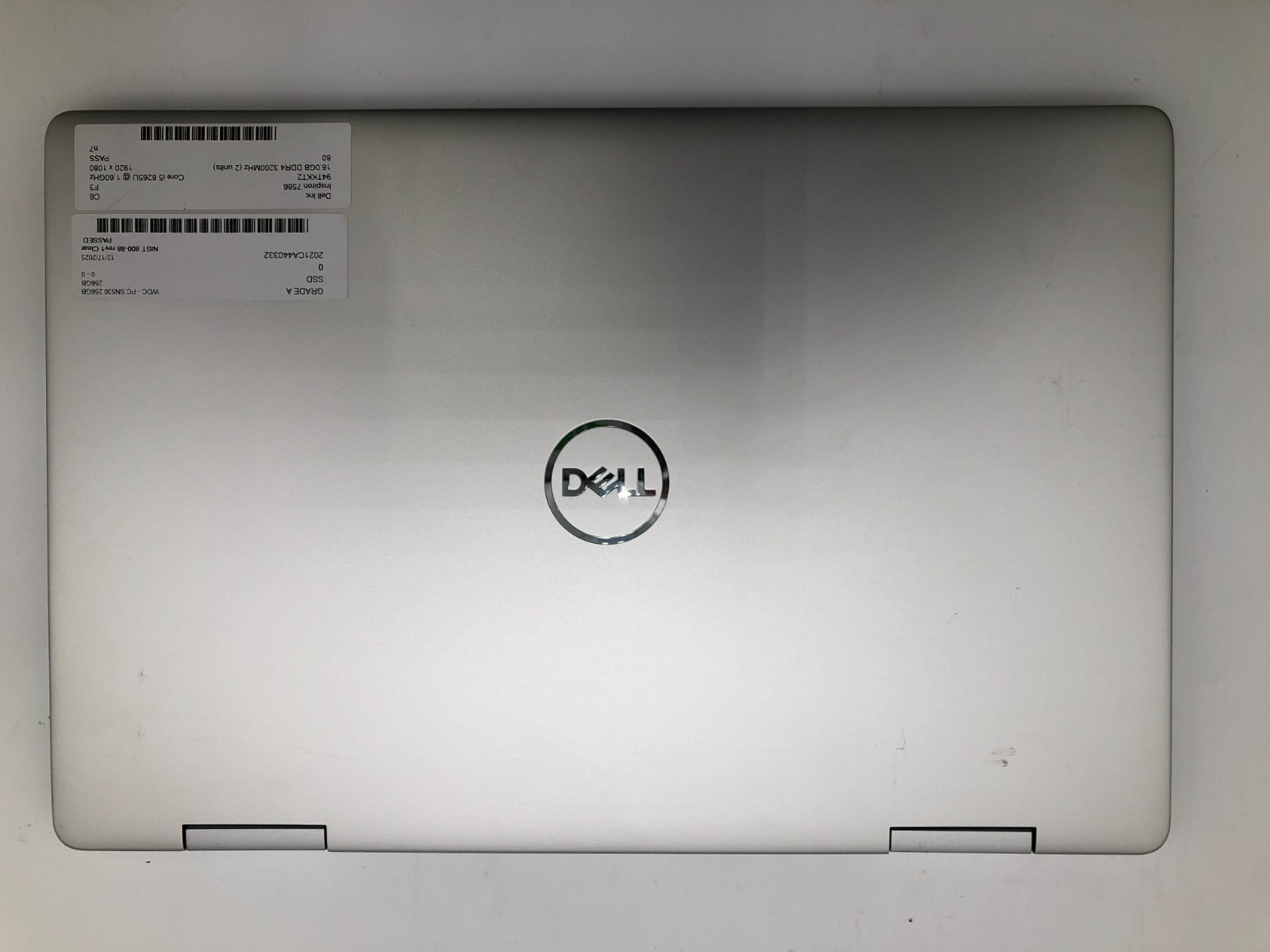 Dell Inspiron 7586 i5-8265U 16GB 256GB SSD Win 11 Pro 15.6" Touch Convertible 4 Dell Inspiron 7586 i5-8265U 16GB 256GB SSD Win 11 Pro 15.6" Touch Convertible