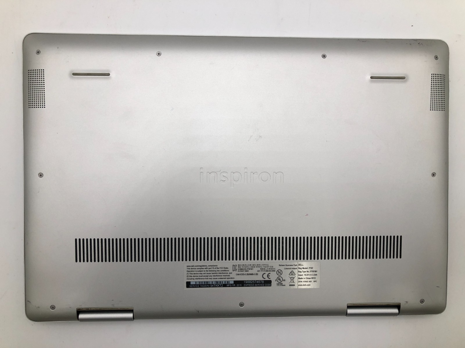 Dell Inspiron 7586 i5-8265U 16GB 256GB SSD Win 11 Pro 15.6" Touch Convertible 5 Dell Inspiron 7586 i5-8265U 16GB 256GB SSD Win 11 Pro 15.6" Touch Convertible