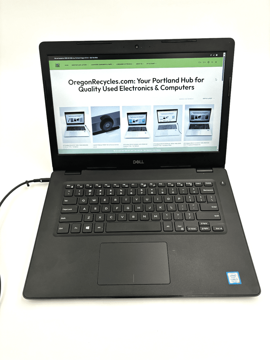 image of Dell Latitude 3490 i5 8250U 16GB 256GB SSD Windows11 Pro No Battery 375634321184